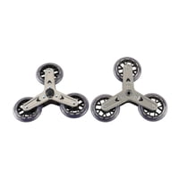 Ioensy - Ruedas De Repuesto Para Subir Escaleras, Estables Y Silenciosas, Para Carrito Plegable De Supermercado, Color Negro