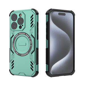 Funda Foxdock Para Iphone 15 Pro , Magnética, Resistente A Golpes, Con Soporte, Unisex, Carga Inalámbrica