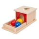 thumbnail image 1 of Caja Object Permanence Adena Montessori con bandeja y 3 bolas, 1 of 9