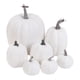 thumbnail image 3 of 7x Calabazas artificiales Espuma Artesanía Trabajo hecho de Halloween para mesa de comedor festiva , Blanco, 3 of 4