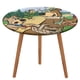 thumbnail image 1 of El show de Oso Yogi-theme Fitted Round Tablecloths Elastic Edged Table Covers Waterproof Table Cloth for Kitchen Holiday Party Tables Decor 120cm, 1 of 6