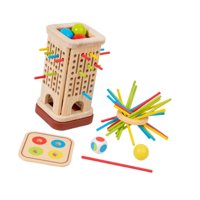 Magideal - Juego De Dados De Palitos De Colores, Divertido Juego Familiar De Dejar Caer Bolas, Juguete Educativo De Matemáticas Con Palitos De Colores Para Niños