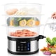 thumbnail image 1 of Vaporizador de alimentos FOHERE de 13,7 cuartos de galón con cestas de 3 niveles sin BPA de 800 W, 1 of 9