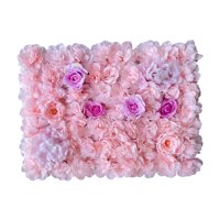 Magideal - Flores Artificiales Panel De Pared Romántico 40 Cm X 60 Cm Decoración De Pared Decorativa Para Especiales De San Valentín Telones De Fondo , Rosado