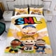 thumbnail image 4 of Jeffy SML el Rapero Conjunto de sábanas temático, trío de piezas, cómodo y amigable con la piel, diseño único, regalo de decoración para el hogar para familiares, amigos y fans, 90 cm * 190 cm, 4 of 6
