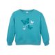 thumbnail image 1 of Polerón Niña Cuello Redondo Estampado Mariposas Turquesa, 1 of 3