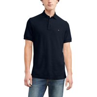 Polo Tommy Hilfiger Classic Fit Para Hombre, Azul Marino, Talla S