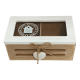 thumbnail image 1 of Caja de té con 2 divisiones color marrón #2, 1 of 3
