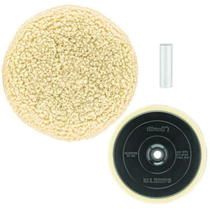 Almohadilla De Pulido Dewalt De Lana De 7 Pulgadas Con Respaldo Para Un Rendimiento Constante