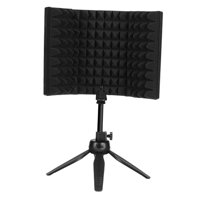 Magideal - Aislamiento De Micrófono Compacto Plegable Con Soporte De Trípode, Grabación De Espuma De Sonido De Sonido De Studio Micrófono, Podcasts,