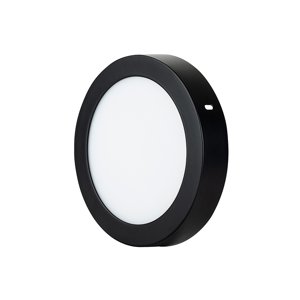 Want - Panel Led Eco Negro Sobrepuesto Redondo 18W 6000K