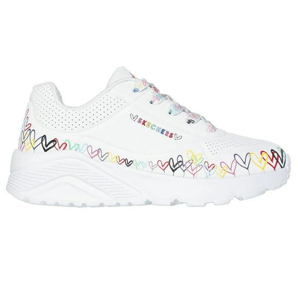 Zapatilla Kids Uno Lite-Heart Daze Blanco Skechers