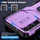 thumbnail image 2 of Funda Armada para Samsung Galaxy S25 FE con Tapa Deslizante y Soporte Magnético Giratorio Morado, 2 of 5
