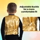 thumbnail image 3 of Chaleco de lentejuelas Dress Up America para niños, disfraz dorado brillante, 3 of 6
