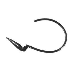 Bothyi - Kit De Reparación De Inodoro De Alto Rendimiento Y Ahorro De Agua Con Tubo Y Abrazadera De Recarga, Color Negro