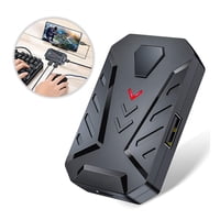 Genérico - Compatible Con Ps5, Xbox, Android Gaming Keyboard Mouse Converter - Adaptador De Controlador De 2 Puertos Usb Type-C Con Cable Para Pubg Mobile, Pc Gamepad.-Negro