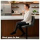 thumbnail image 3 of Silla de Bar Ajustable base negra y tela Estilo Nórdico gris oscuro, 3 of 6