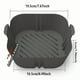 thumbnail image 1 of 1/2PCS Square Air Fryer Silicone Pot Reusable Air Fryers Liners Oven Baking Tray Home Kitchen Air Fryer Accessories 7.67''x6.49''x1.96'', 1 of 4