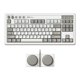 thumbnail image 1 of Teclado retromecánico Bluetooth de 8 bits, 2,4 g/USB-C, M, 1 of 7
