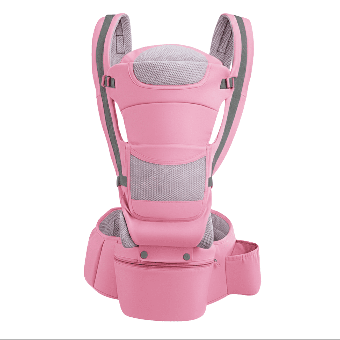 Qinhu - Mochila Porta Bebé Cánguro Ergonómico 15 Posiciones 48 Meses