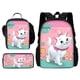 thumbnail image 1 of 3 pcs set Cartoon Maries Cat Child School Backpack with Lunch Bags ,Pencil Bags ,Cartoon School Bags for Boys Girls Best Gift, 1 of 3