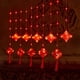 thumbnail image 1 of Light Up Your Home with This 100 LED Chinese Knot Red Lantern Curtain Light - USB Rechargeable!, 1 of 4