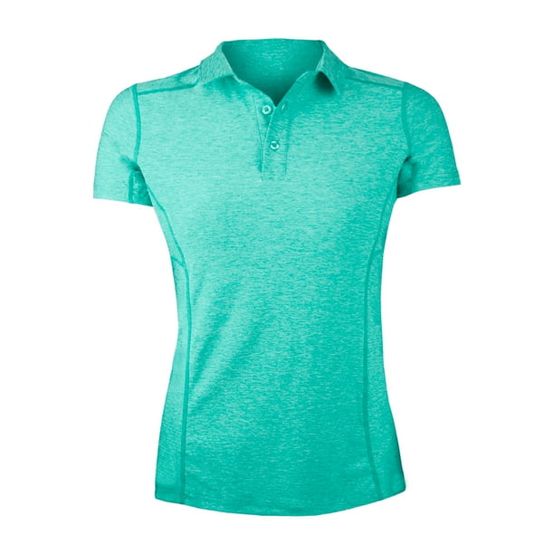 Polera Dry Fit Con Cuello Manga Corta Mujer