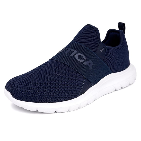 Zapatillas Nautica Tobin para hombre, casual, sin cordones, color azul marino, talla 10