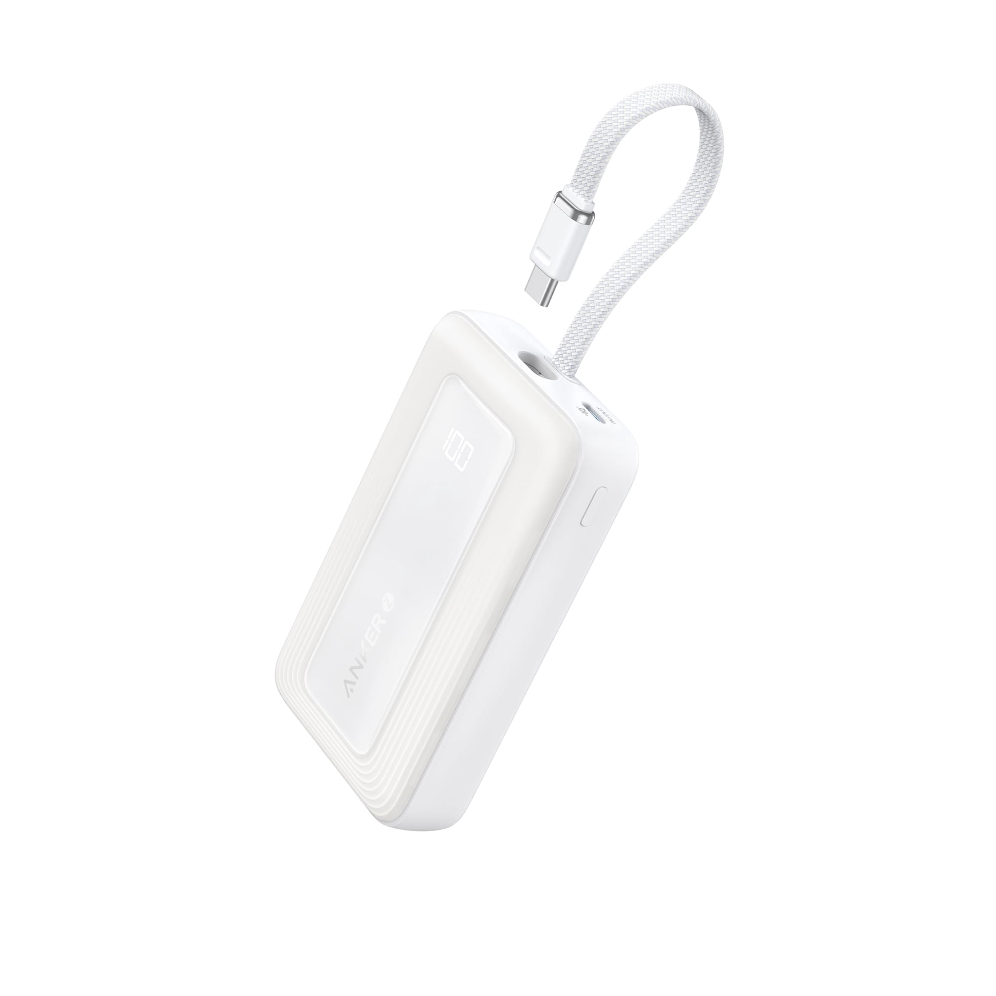 Power Bank Anker Zolo De 10 000 Mah Y 30 W Con Cable Usb-c Para Iphone