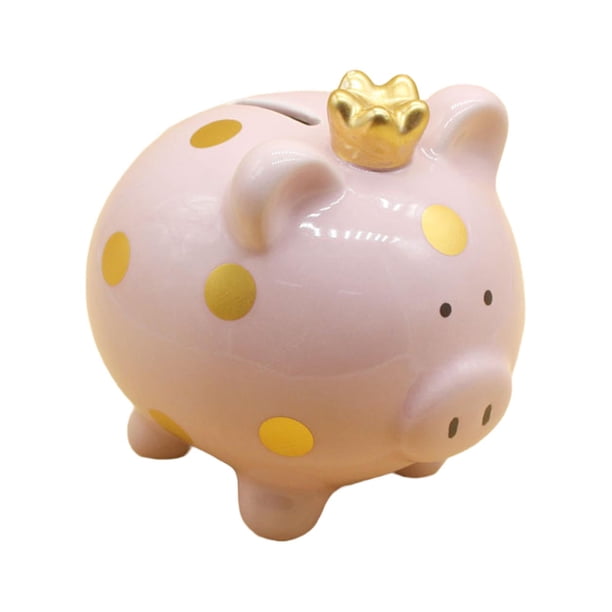 Hucha, Regalo De Cumpleaños, Caja De Ahorro De Dinero, Figura De Cerdo De Escritorio Para El Hogar, Niños, Rosa