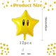 thumbnail image 2 of Globos de Estrella de Papel Metalizado Dorado POFLWO 12 unidades 46 cm para Fiesta, 2 of 7