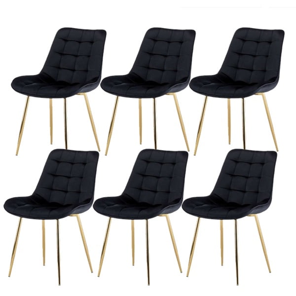 Coricori - Pack 6 Sillas Capitonne Top Negro