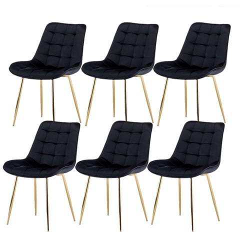Coricori - Pack 6 Sillas Capitonne Top Negro