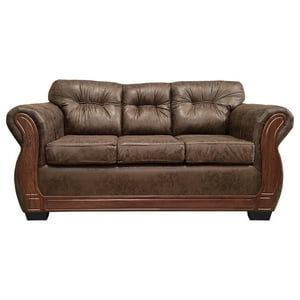 América Decora - Sofá Con Resorte Estructural 3 Personas Taurus Envejecido Café Claro X