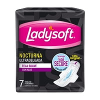 Toallas Higiénicas Normal Tela Suave Nocturna 7 Un Ladysoft