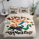 thumbnail image 1 of Crash n Uka Uka Duvet Cover Set Double Bed Linen Set Bed Sheets, 1 of 5