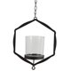 thumbnail image 5 of Candelabro de techo de hierro Geométrico Candelero colgante de vela 3D B - Negro, 5 of 5