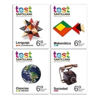 Santillana - Kit Test 6 Básico (Textos: Lectura Y Escritura, Matemática, Cs. Naturales, Sociedad)