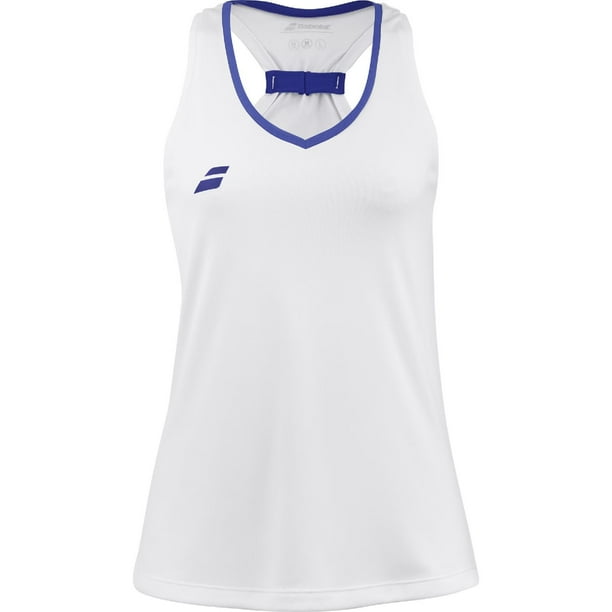 Polera Babolat Play Tank Top Women Blanca Tenis Padel