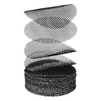 Ioensy - 50X Almohadilla De Malla Con Agujeros Para Maceta, Regalos De Jardinería, Maceta Para Bonsái, Estera Con Rejilla Inferior, Diámetro De Malla De 5Cm