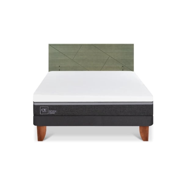 Cama Europea Europea Ortopedic Advance 2P Bn Respaldo Villarrica 2 Plaza Base Normal