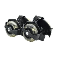 Bothyi - Patinaje Sobre Ruedas Shine Rollers Ruedas Zapatos Ruedas De Tacón Para Niños Niños Niño Negro