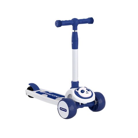 Babyluna - Scooter Infantil Premium Oso Panda Rueda Con Luces Azul