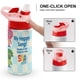 thumbnail image 4 of Noodle y sus AmigosBotella de Agua con Tapa Pop Top de Un Toque, Acero Inoxidable, a Prueba de Fugas, para Deportes, Botella Infantil rosa 12 oz, 4 of 6