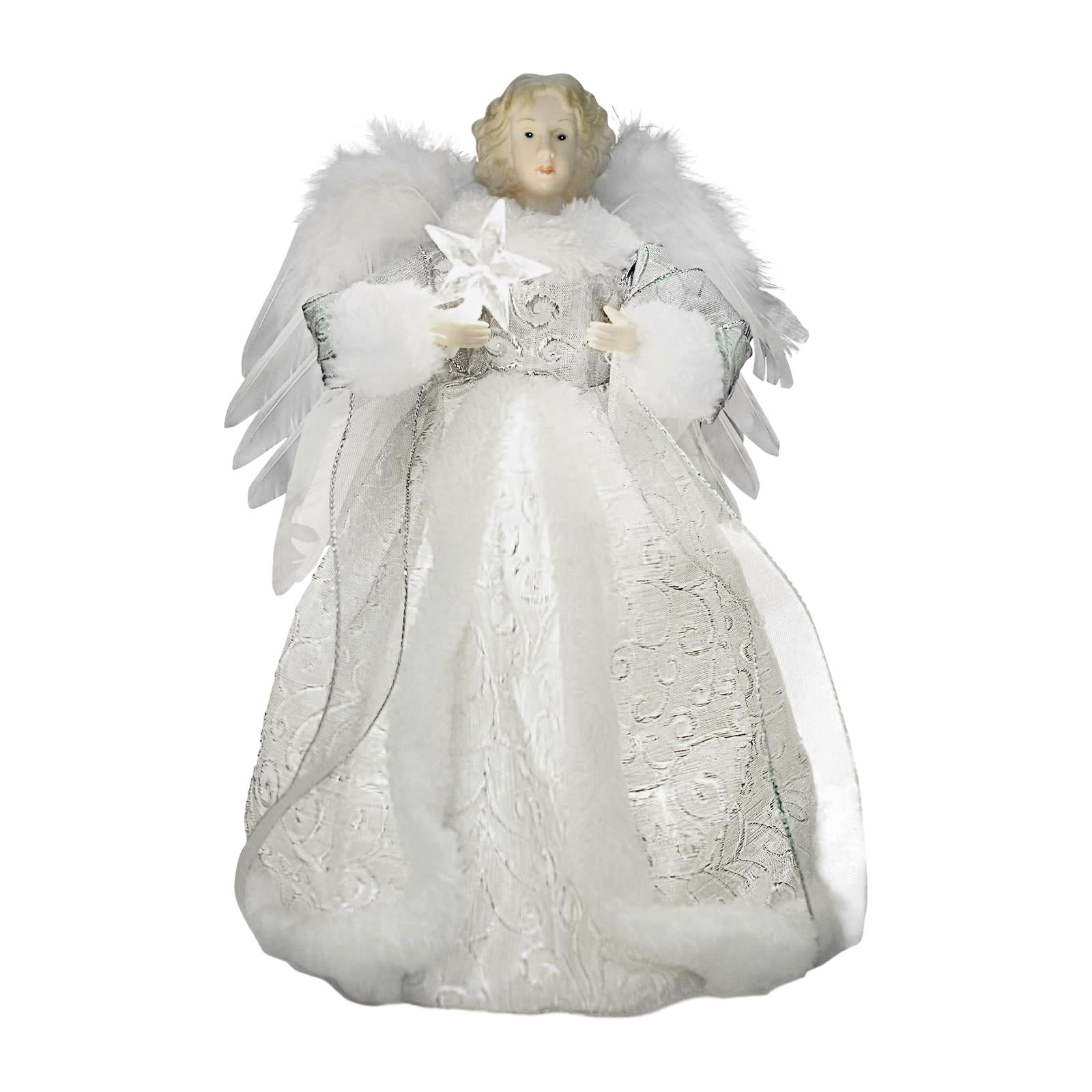 Magideal - Adorno De De Navidad Con Forma De Ángel De Navidad, Decoración De Navidad Con Alas, Muñeco De Ángel, Decoración De Navidad Para El Hogar,