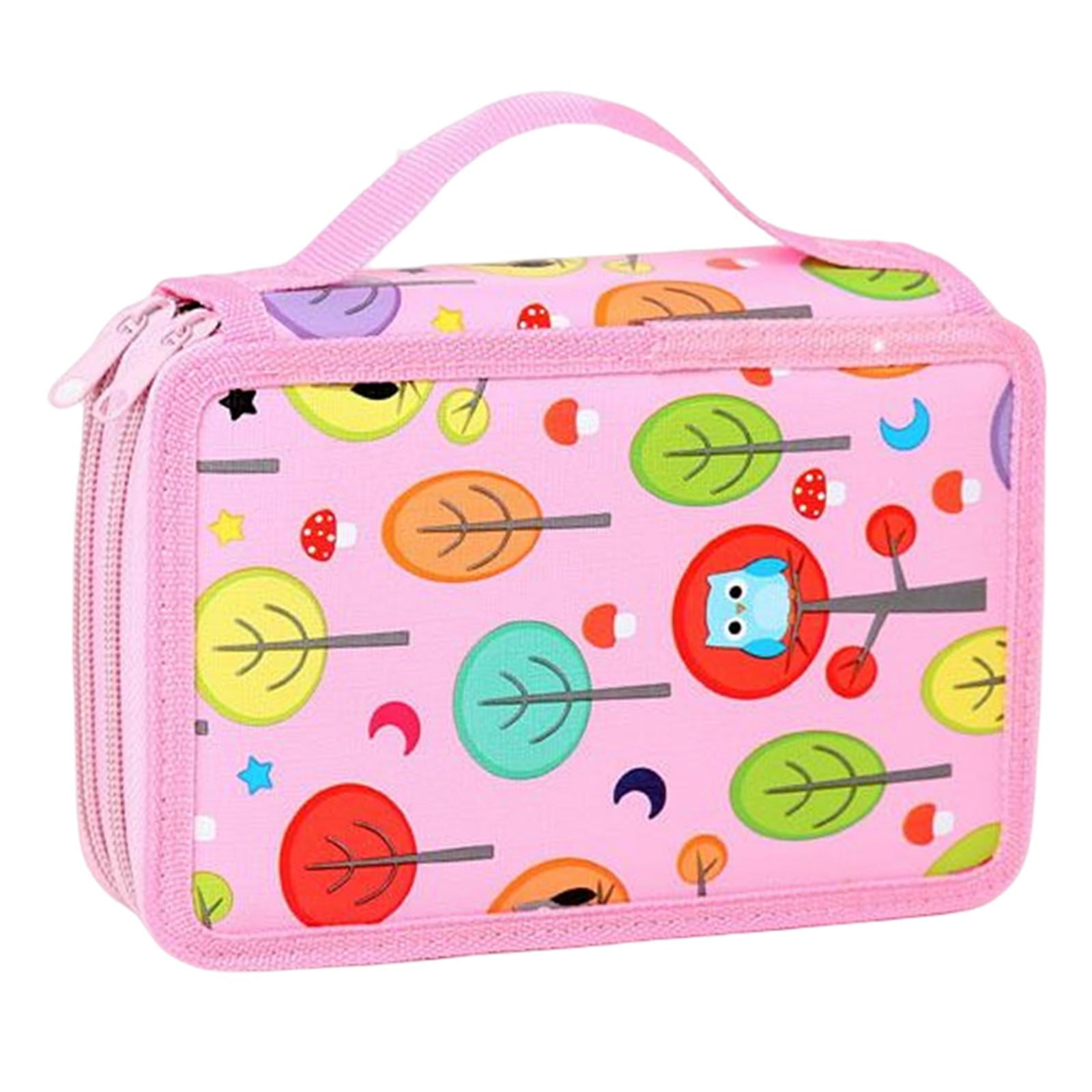 Bothyi - Estuche Porta Lápices De Colores Con 72 Ranuras Útiles Escolares Rosa