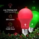 thumbnail image 2 of Paquete de 6 bombillas LED Bluex A19 rojas de 9 W (equivalente a 60 W) con base E26, 2 of 7