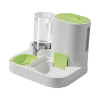 Ioensy - Comedero Automático 2 En 1 Para Mascotas, Dispensador De Comida Y Agua Para Gatos Y Perros Pequeños, Color Verde