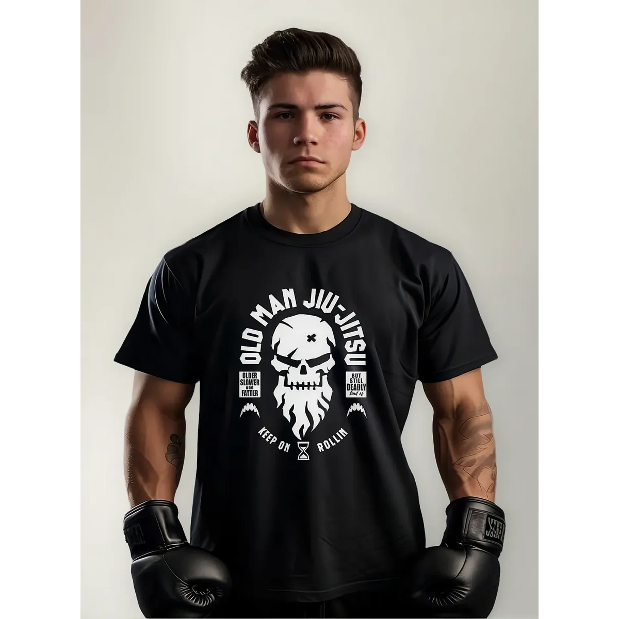 Persodesign - Polera Estampado Mma Jiujitsu Pelea Combate Ufc Master Old