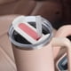 thumbnail image 2 of Tapa de repuesto para vaso Stanley Cup de 40 oz, paquete de 2 tapas transparentes de repuesto para vaso de viaje Stanley, a prueba de derrames, compatible con accesorios Stanley Cup., 2 of 5